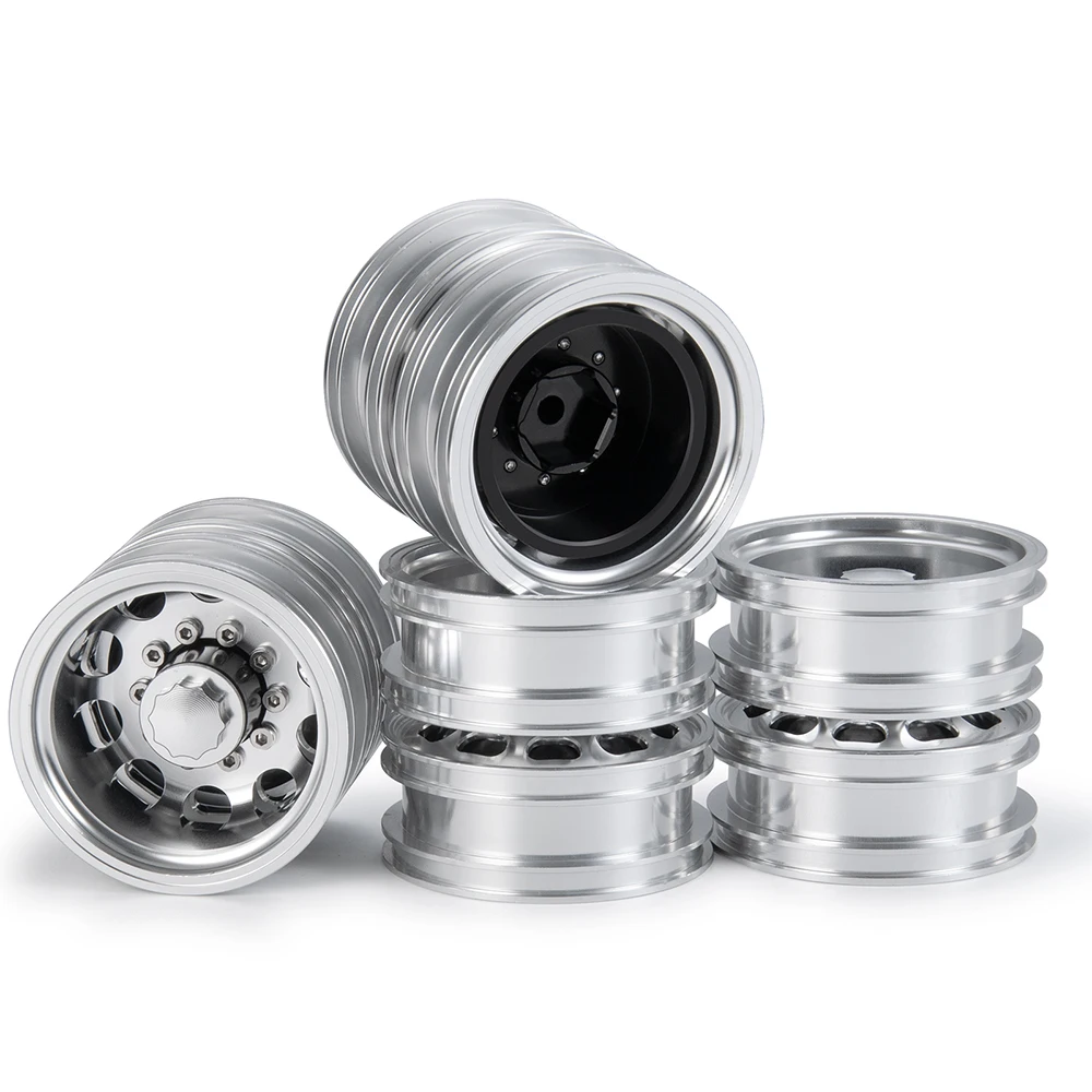 Цена Задние ступицы колесных дисков AXSPEED из металлического сплава для Tamiya R620 1/14, аксессуары для модификации грузовика