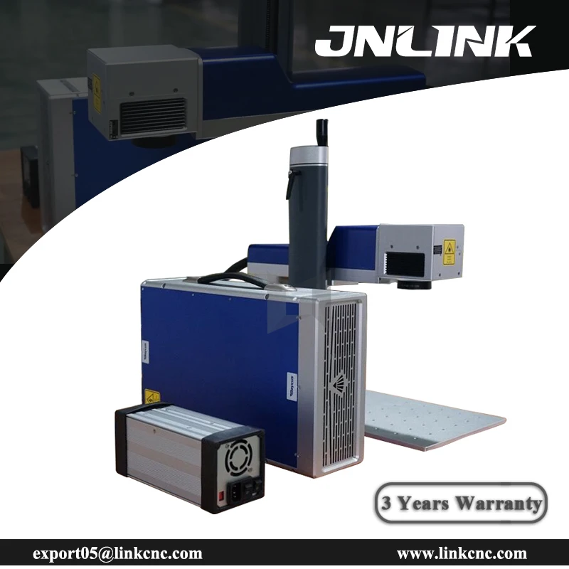 Маленькая портативная волоконная лазерная маркировочная машина черный