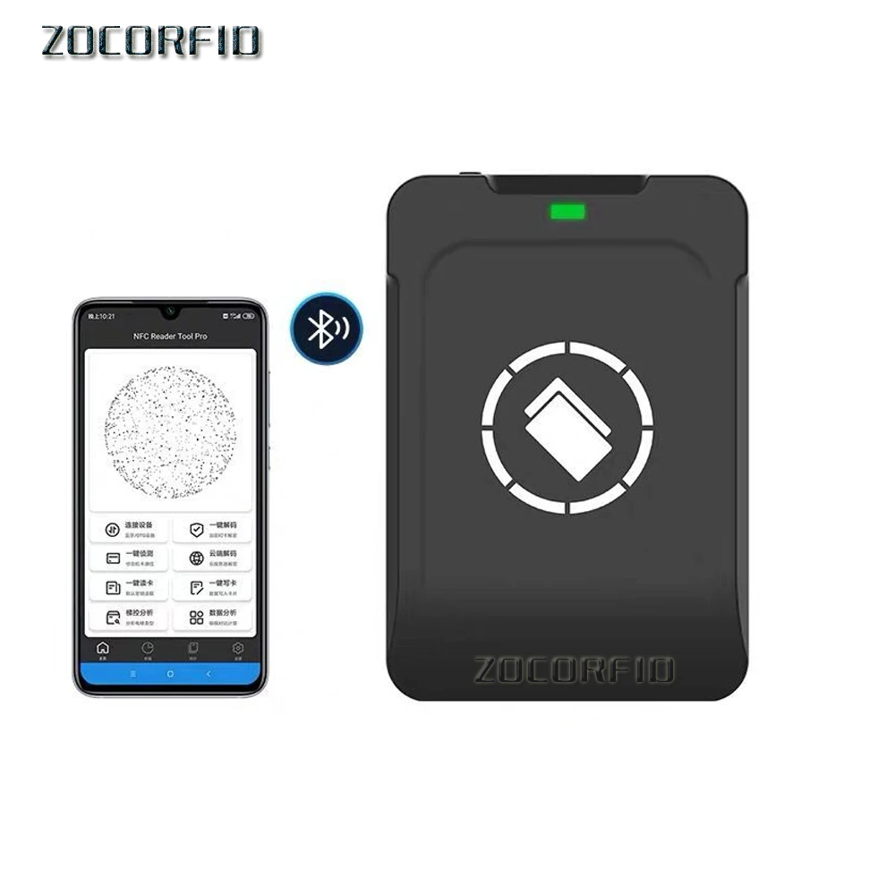 Bluetooth Android RFID Писатель IC 13 56 МГц кард-ридер NFC копир Дубликатор полное
