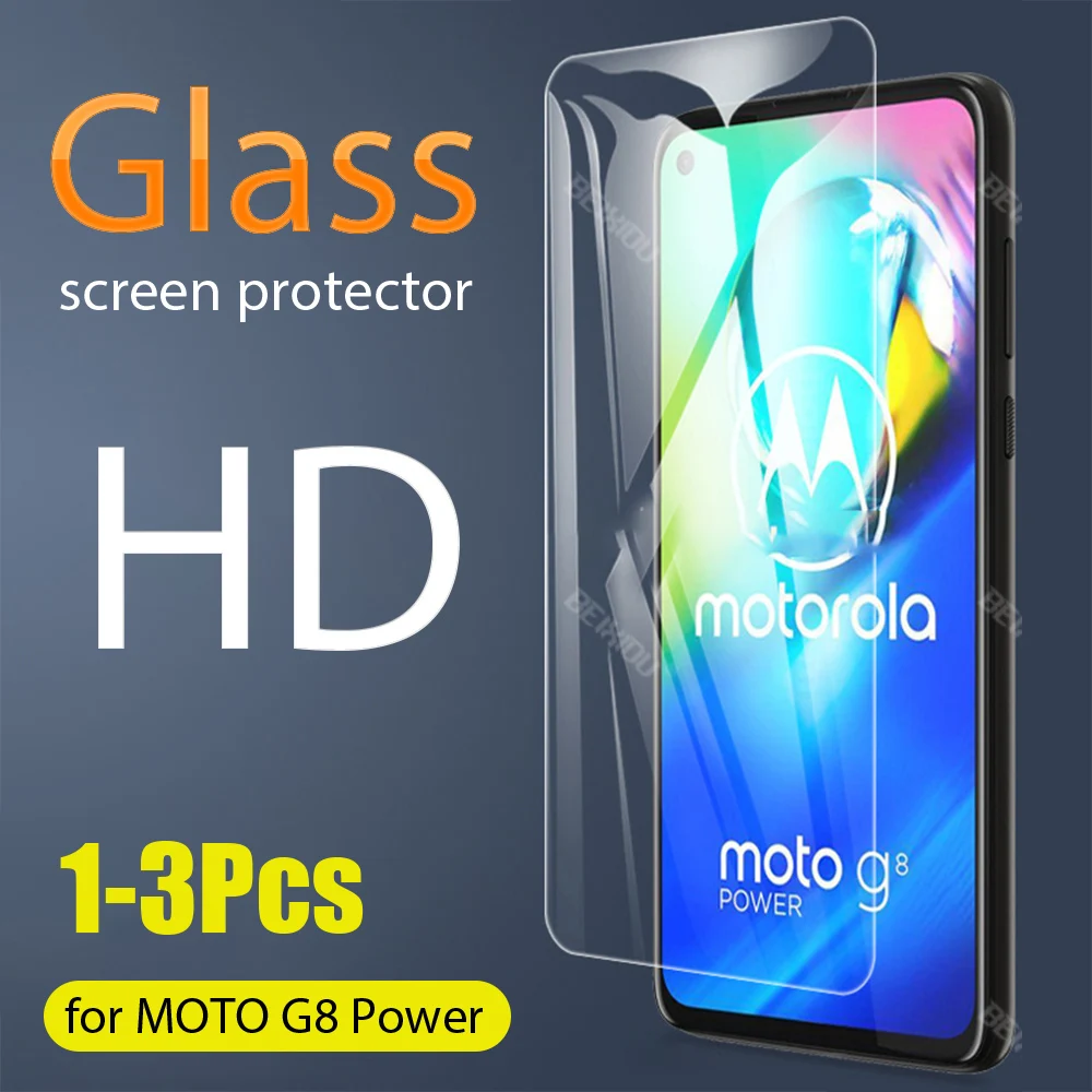 1 3 шт полное закаленное стекло для Motorola Moto G8 Power 6 4 защита экрана 2.5D 9h силовая