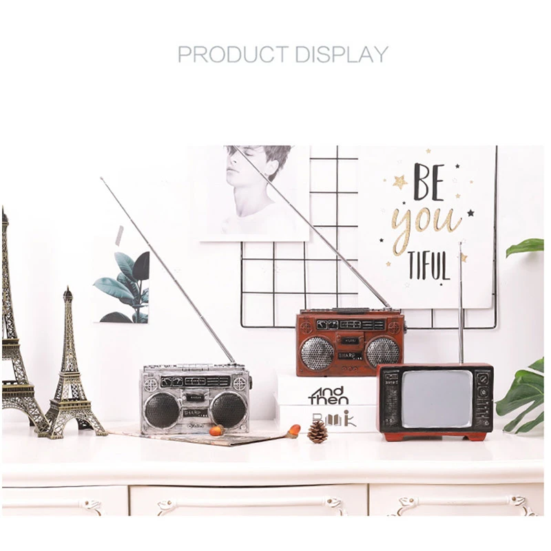 Скандинавский смоляный винтажный граммофон украшение креативное Ретро Радио