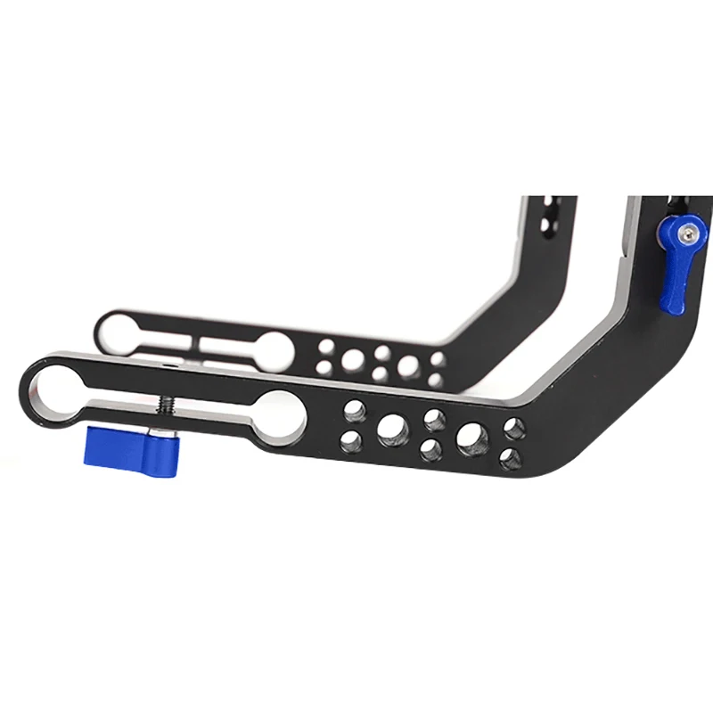 

SLR Camera Upper Handle Double C-Arm Upper Handle Aluminum Alloy SLR Kit Dual C-Arm Photography Accessories Blue