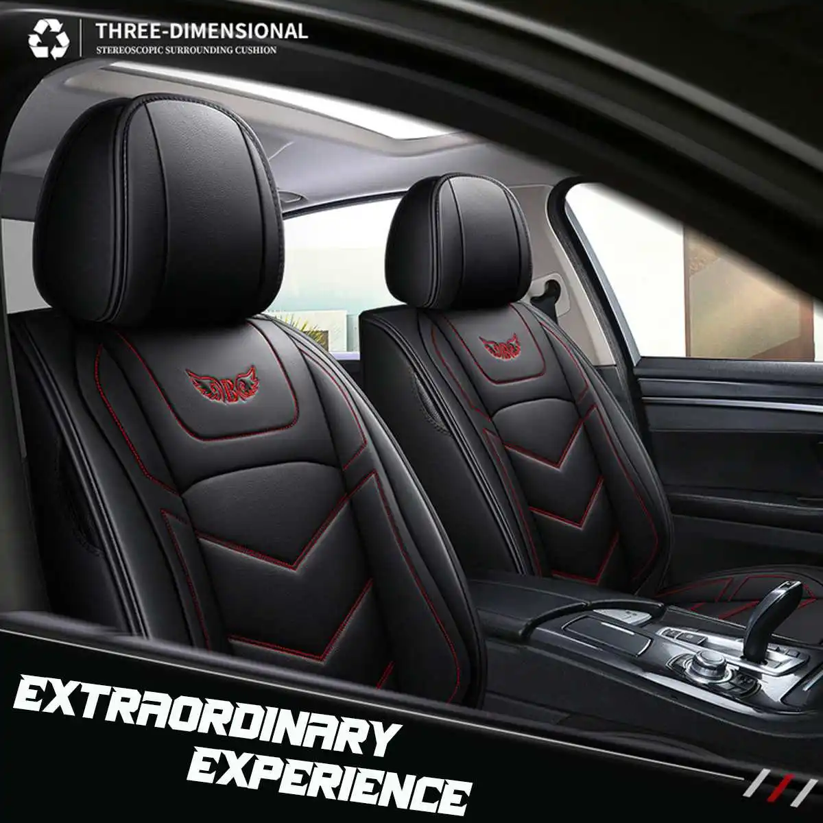 Универсальный Роскошный чехол для переднего автомобильного сиденья из