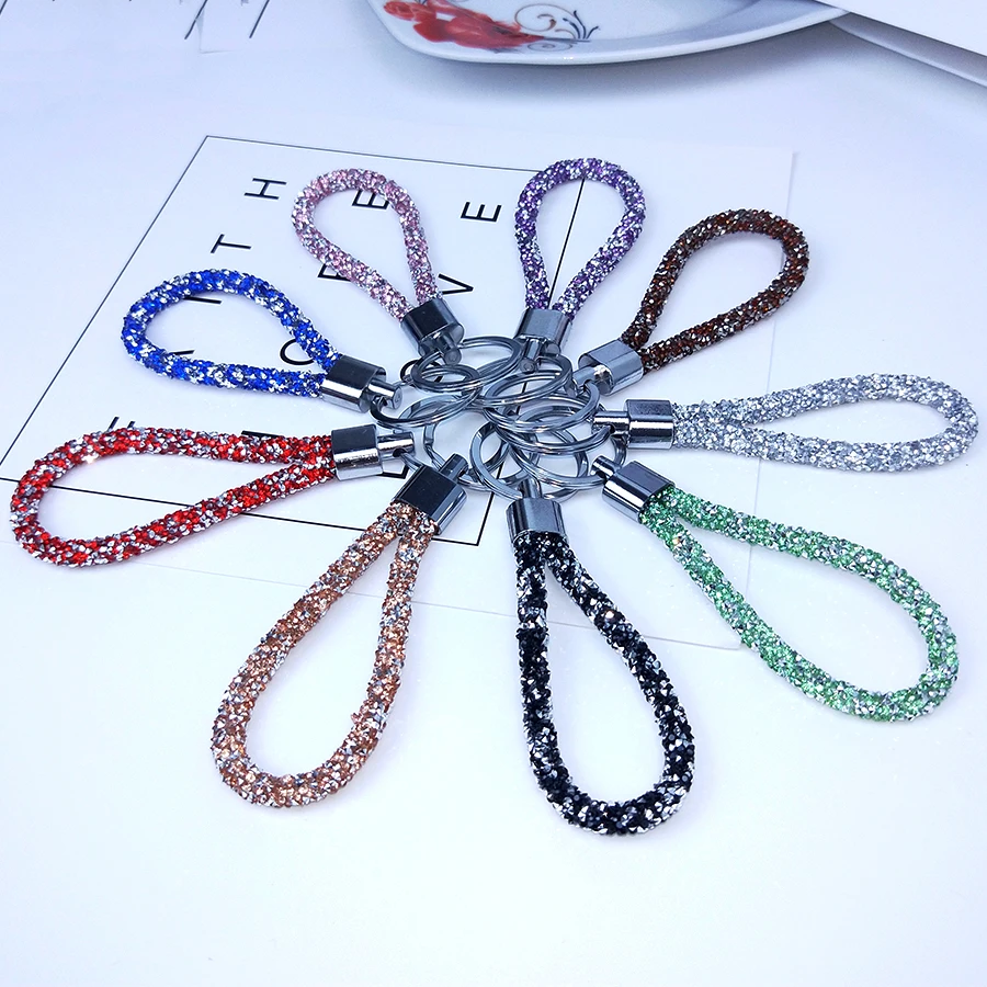 Брелок для ключей из искусственной кожи мужчин и женщин яркие карамельные цвета