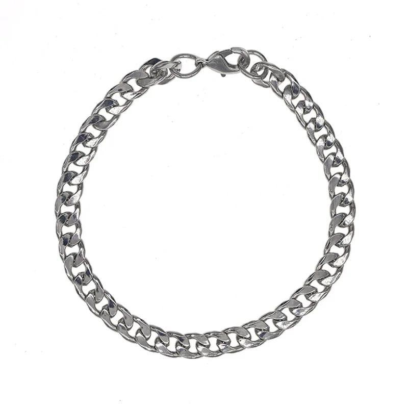 Женский и мужской браслет цепочка из кубинской цепи 5 цветов|Цепочки браслеты| |