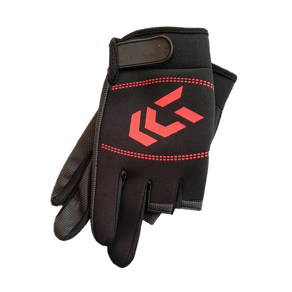 

1 Pair 3 Fingerless Fishing Gloves Breathable Quick Drying Anti-slip Fishing Gloves fishing For Unisex Finger Glove
