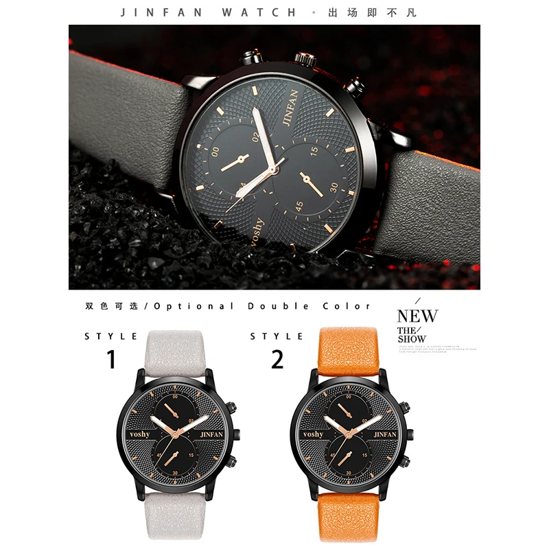 

Men Watches Minimalism Casual Brand Quartz Simple WristWatch Leather Strap Business Sport Unique Male Clock Relogio Masculino