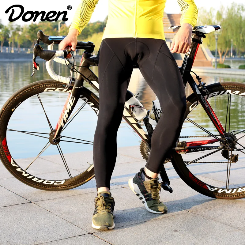 DONEN 2018 Cycling Bike Pants Men's Thermal Fleece Wind Equipment Windproof Sports Outdoor Winter Autumn Trousers | Спорт и