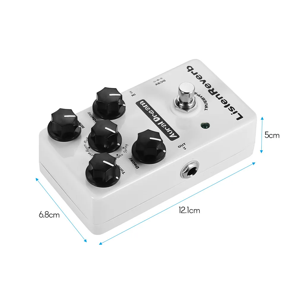 Aural Dream Listen Reverb Guitar Effect Pedals with 8 Rever Effects True Bypass Accessaries | Спорт и развлечения