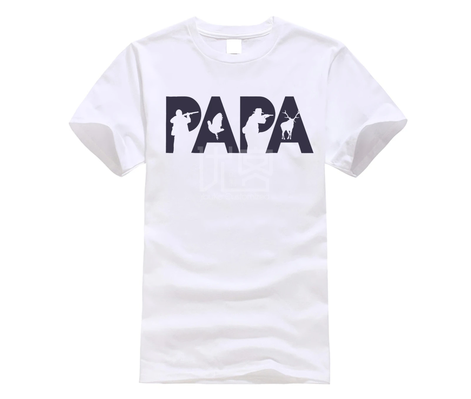 Брендовая мужская рубашка футболка охотника папа забавная Подарочная Papa Hunting