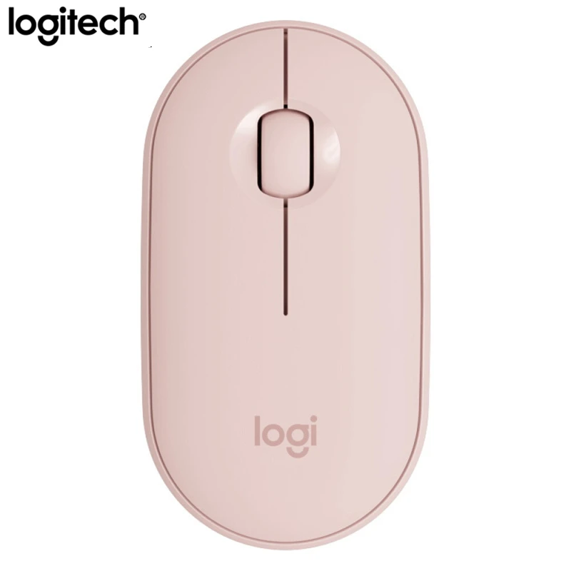 Logitech галька Беспроводной Bluetooth мышь светильник бесшумный мини 1000 Точек на дюйм