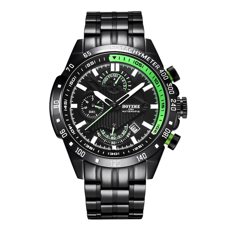 Мужские модные спортивные часы BOYZHE автоматические механические