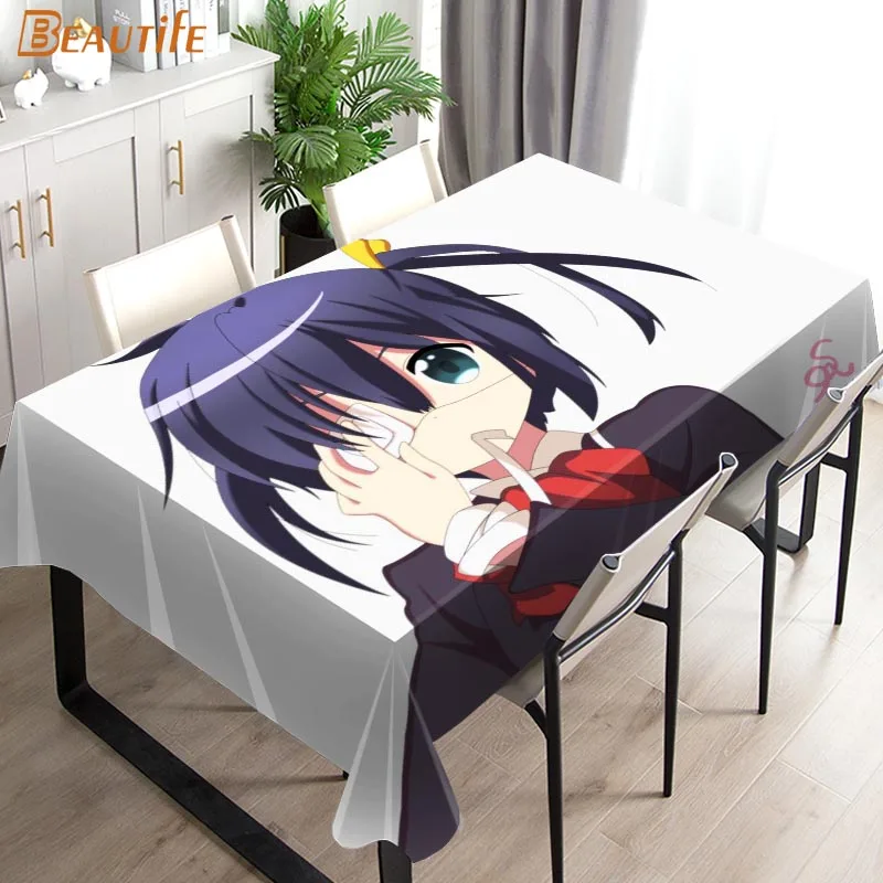 

Anime Chuunibyo Demo Koi Ga Shitai! Tablecloth Hotel Party Table Waterproof Table Covers Home Dining Tea Table Decoration 0924