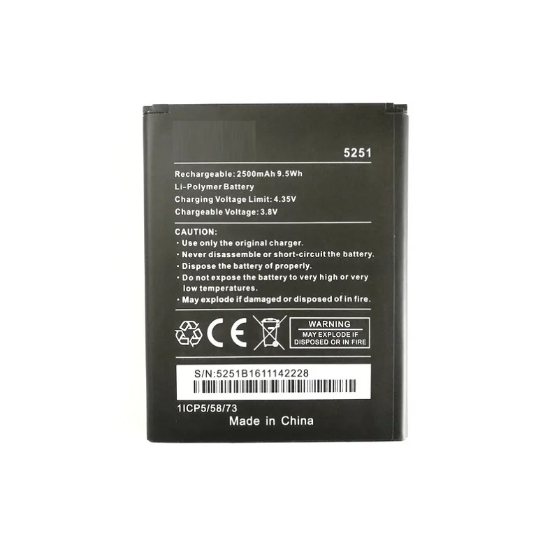 

Аккумулятор 5251 мА · ч для Wiko 2500