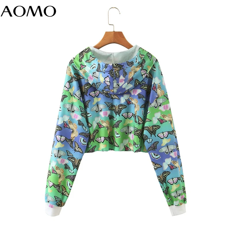 

AOMO women Tie-dye hoodie sweatshirts 2020 fashion oversize ladies pullovers hooded jacket SL623A