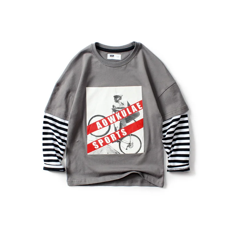 Футболка для мальчиков детская одежда детские футболки с длинными рукавами