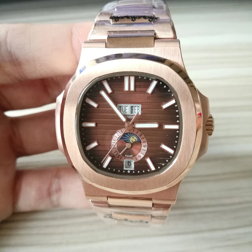 

luxury watch PP AAA Mechanical Automatic Men 40mm rose gold Top Quality 5726 Steel Wristwatch Nautilus Brand Watches