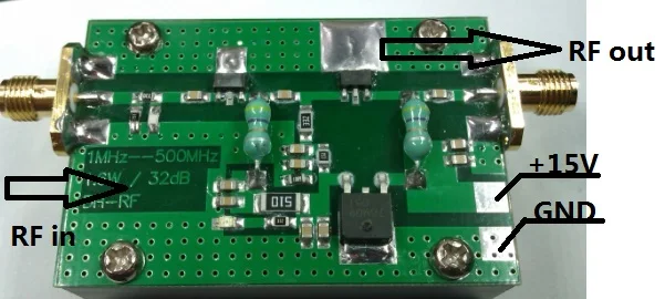 

1MHz-700MHZ 3.2W HF FM VHF UHF RF Power Ham Radio Amplifier + Heatsink A6-020