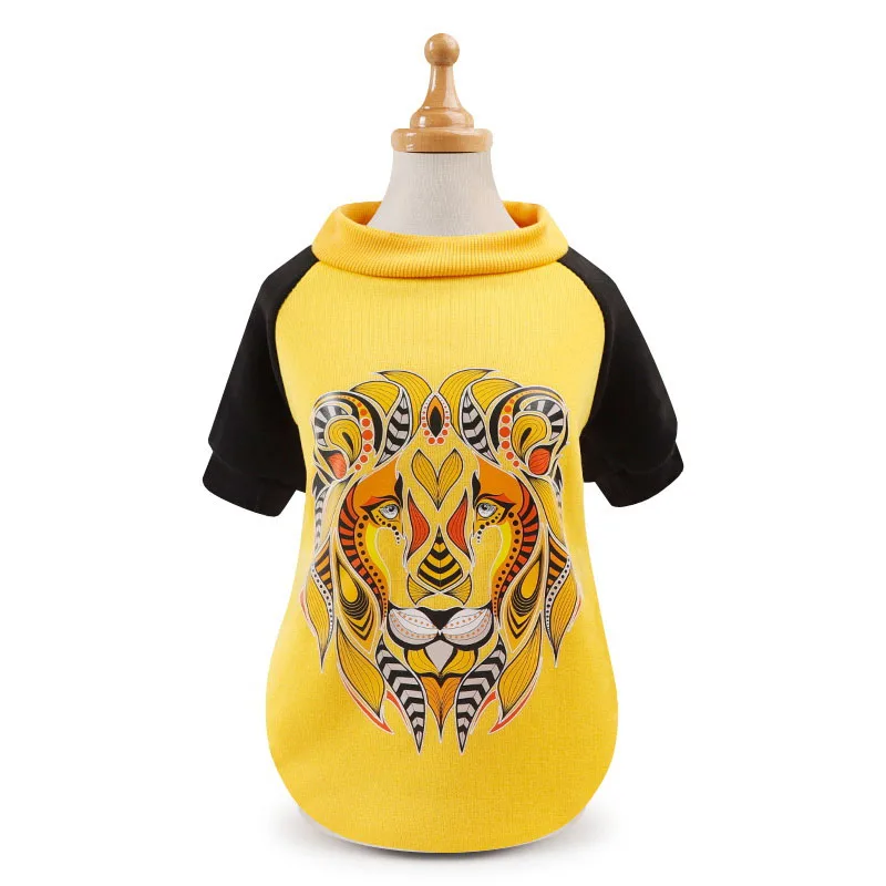 Color Drawing Dog Clothess Winter Warm Pet Coat Puppy Jacket Chihuahua Hoodies For Small Medium Dogs Yorkshire Clothing 10E | Дом и сад