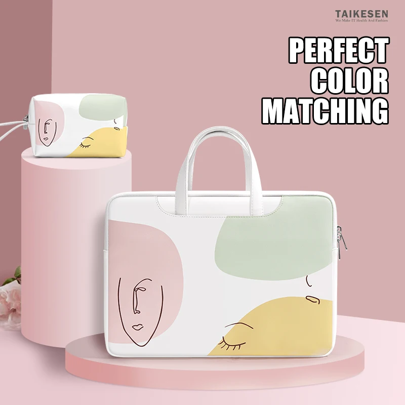 

Laptop Case Bag for Macbook Air Pro 13.3 14 15 Xiaomi Sleeve 15.6 Notebook Bag Dell Huawei HP Business Women Handbag Briefcase
