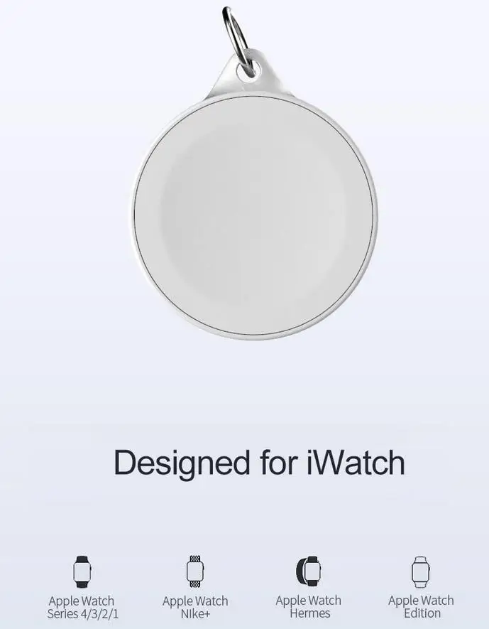Yiwa внешняя батарея для Apple Watch 1 2 3 4 Беспроводное зарядное устройство Внешний