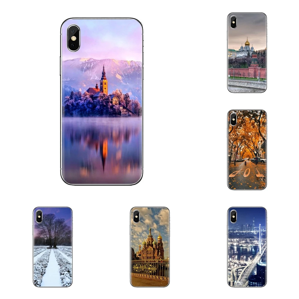 Церковные зимние вечерние прозрачные мягкие чехлы для huawei mate Honor 4C 5C 5X6X7 7A 7C 8 9 10 8C