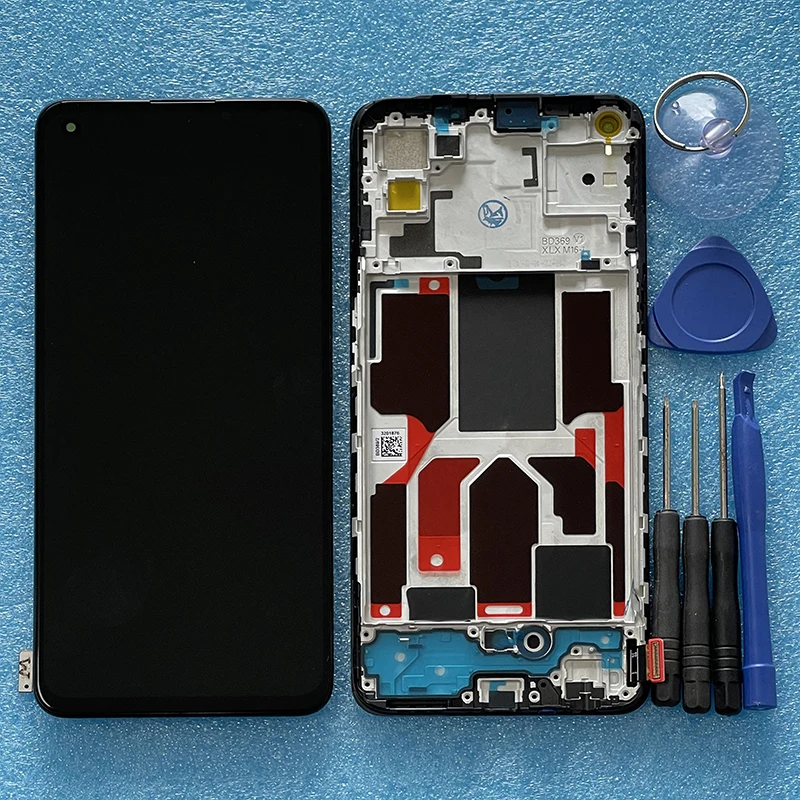 Pantalla LCD Original de 6,43 pulgadas para Oppo K9 PEXM00, digitalizador de Panel t&aacute;ctil, montaje de marco, repuesto-3