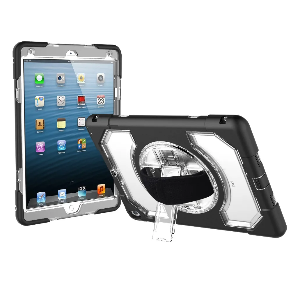 Силиконовый чехол для iPad Pro, 11 дюймов, планшет с 360 поворотом, регулируемый ремешок на руку, ударопрочный чехол FHL02