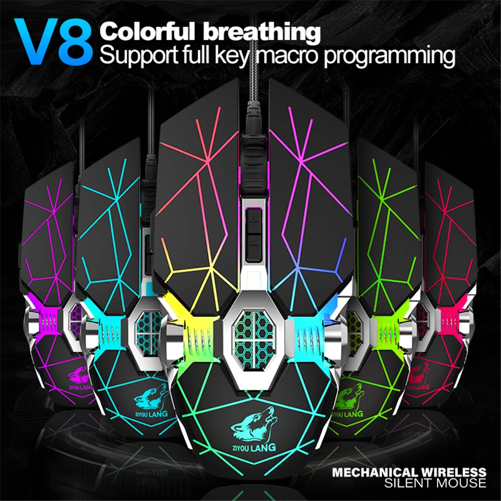 

Мышь Компьютерная Проводная аккумуляторная, 2400DPI, 7 клавиш