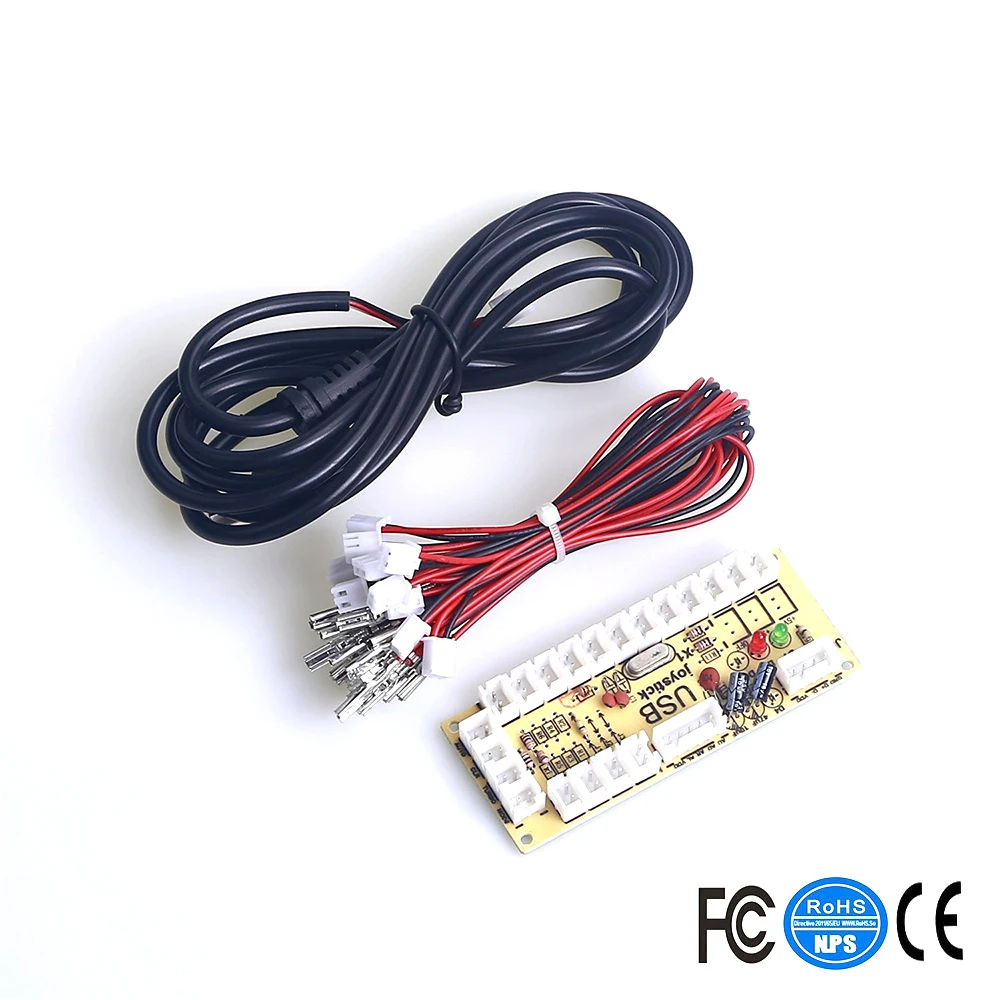 Аркадные игровые наборы часть с 8x30 мм аркадные кнопки 2x24 USB кабель PC энкодер 10xButtons