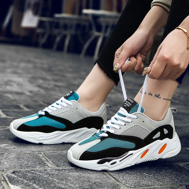 Мужская теннисная обувь дышащая Спортивная легкая для пар цветная кроссовки Zapatos