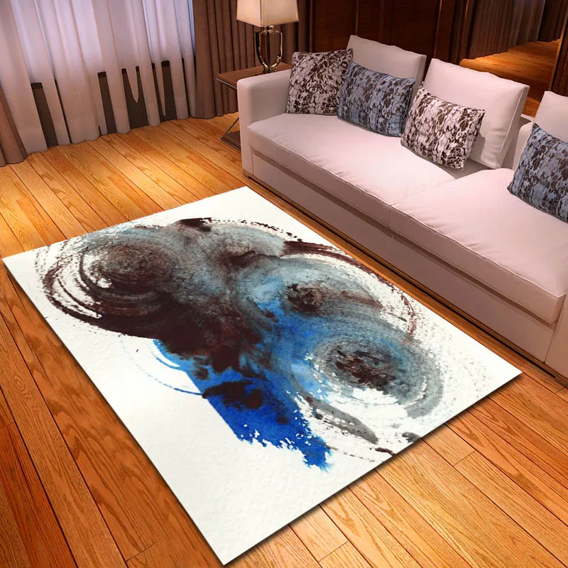 Современный простой домашний декор напольный коврик мягкая фланелевая