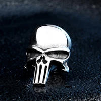 punisher skull shape ring mens ring new fashion retro metal horror ring accessories party jewelry size 7 13