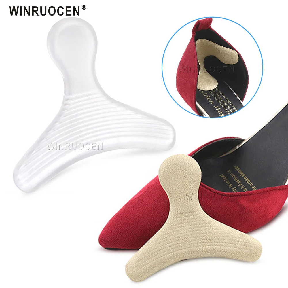 Winruochen 1 пара силиконовых мягких невидимых вкладышей на высоком каблуке Т