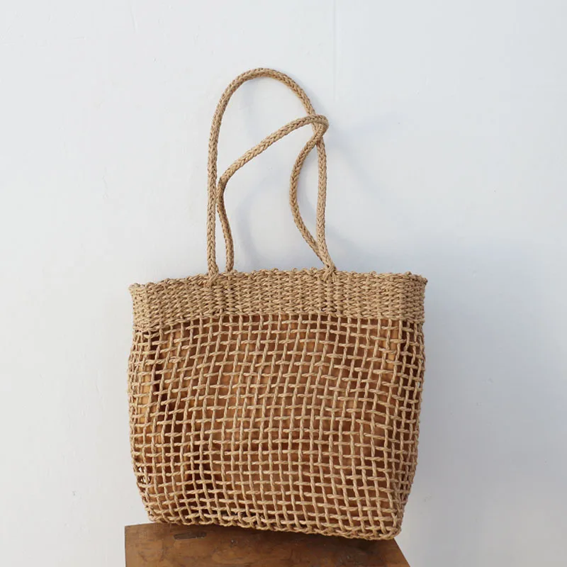 

FIRMRANCH Women's Handbag 2021 Summer New Bohemian Style Hand-woven Hollow Straw Beach Holiday Bag