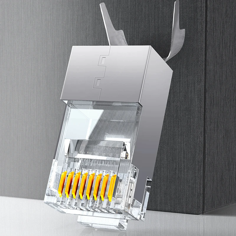 Модульный разъем RJ45 SAMZHE Cat6 8P8C штепсельная головка кабеля Lan 50 шт./30 шт./100 шт./100Psc Cat 6