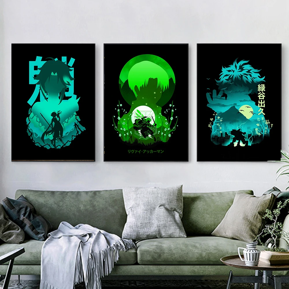 Аниме плакаты и принты мультяшная фигурка Картина на холсте Охотник X Hunter