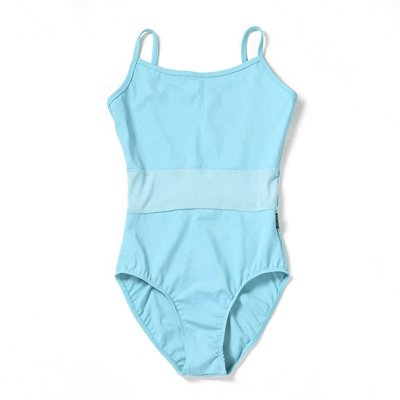 Light blue Новые Боди для взрослых девочек Для женщин балетные и гимнастические Невидимый балетное трико Для женщин Одежда для танцев, балета, отделанное - Цвет: Light blue