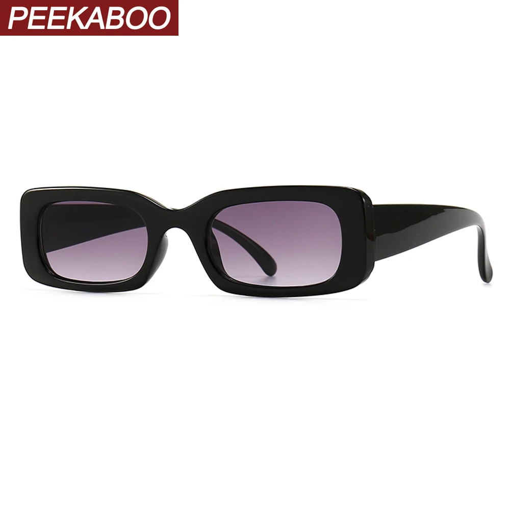 

Peekaboo square woman sunglasses for ladies summer style colorful retro sun glasses female uv400 brown black 2021 drop ship