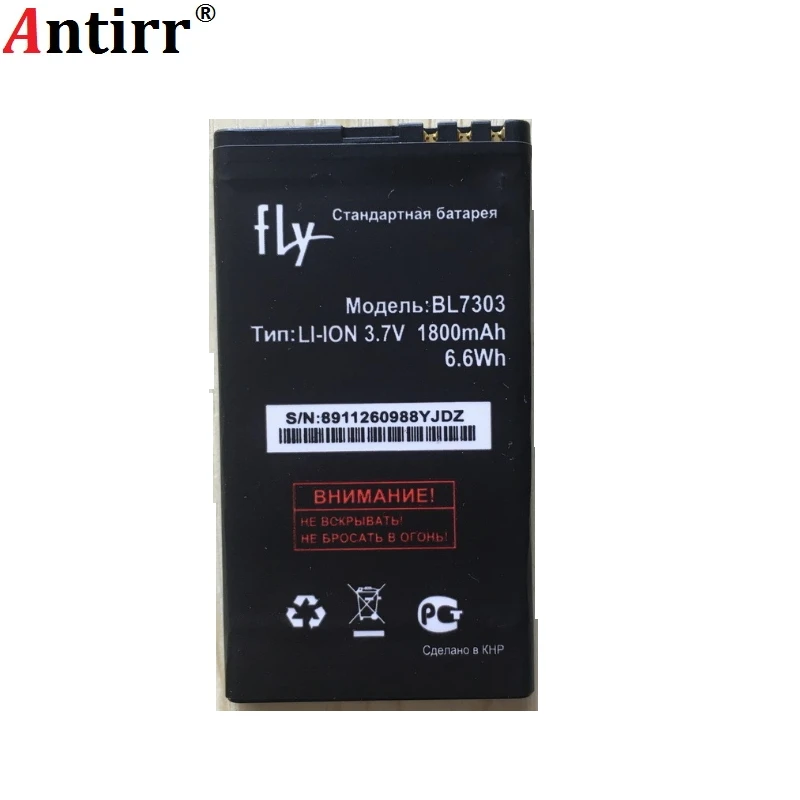 3 7 V 1800mAh BL7303 запасная батарея Baterij для Fly TS107 TS 107 BL 7303 Мобильный телефон