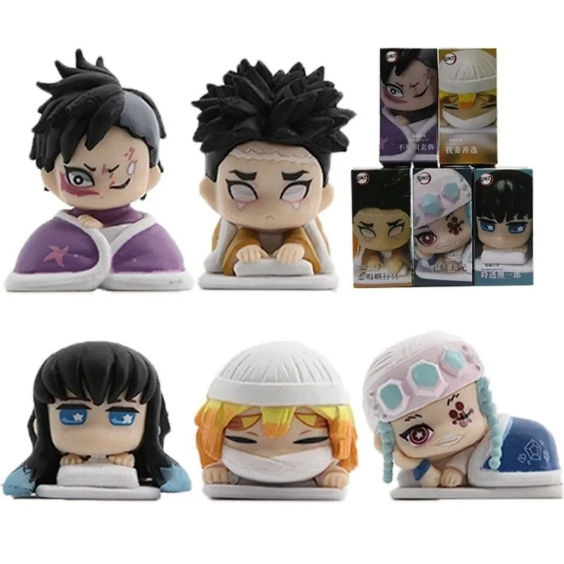 

Demon slayer Sleeping doll Kamado Tanjirou Kamado Nezuko Agatsuma Zenitsu toy blind box model gifts for children kids