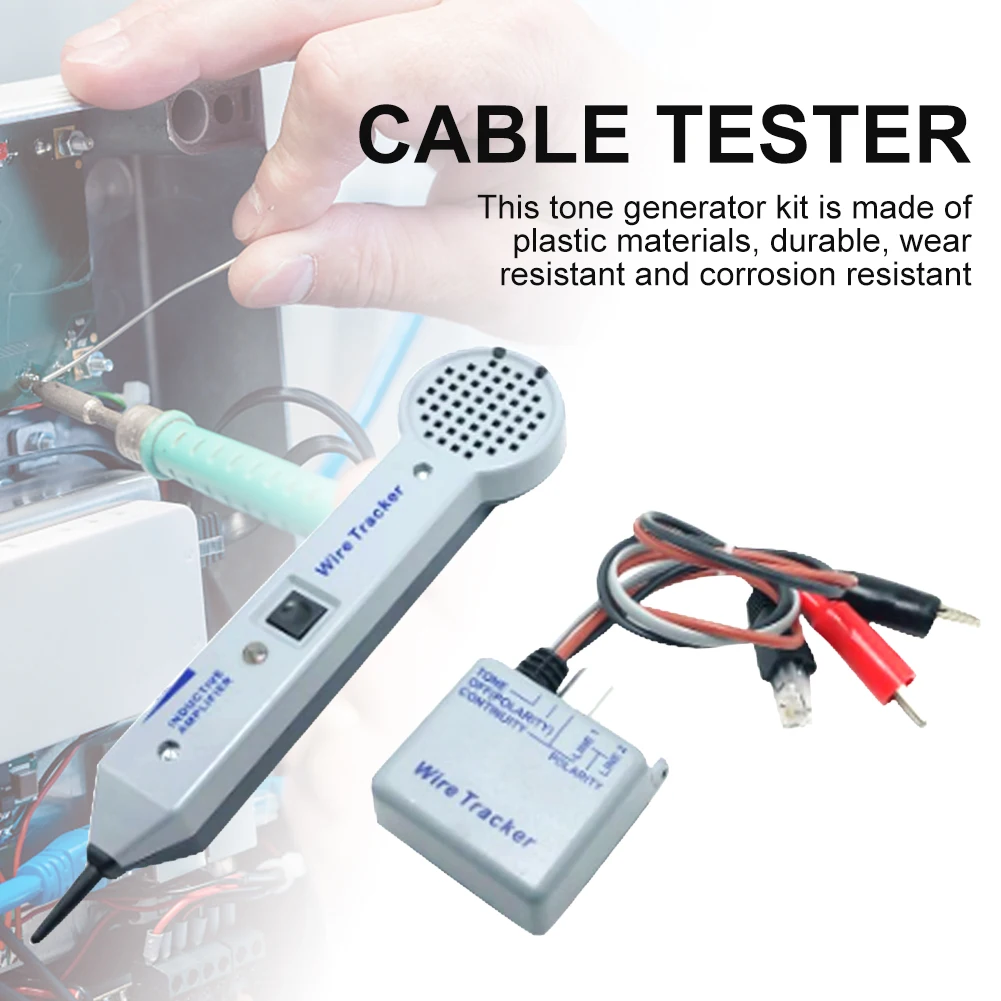 

200EP Portable Cable Tester Practical Inductive Amplifier Tone Generator Kit Tracers Professional Plastic Home High Accuracy