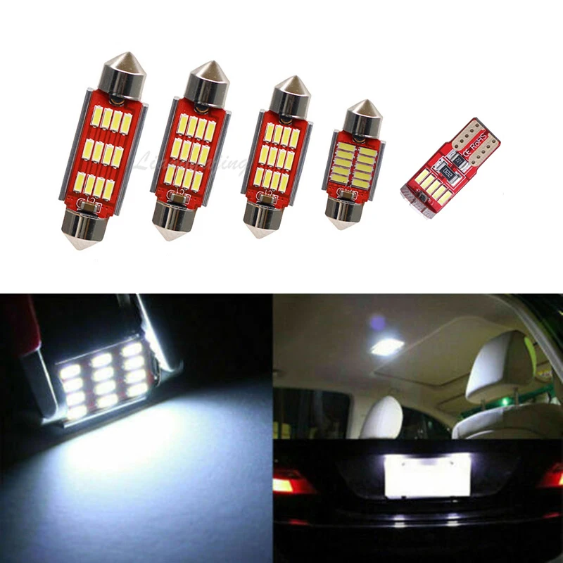 Комплект светодиодного светильник купольная лампа с картой Canbus для Mercedes Benz C class