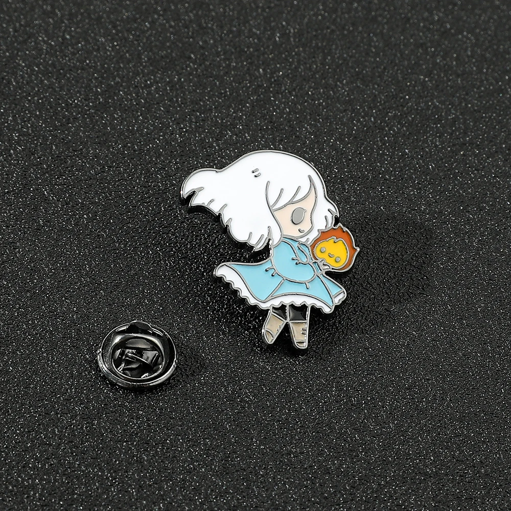 Коллекция аниме Miyazaki Hayao броши с изображением движущихся замка значок-брошь