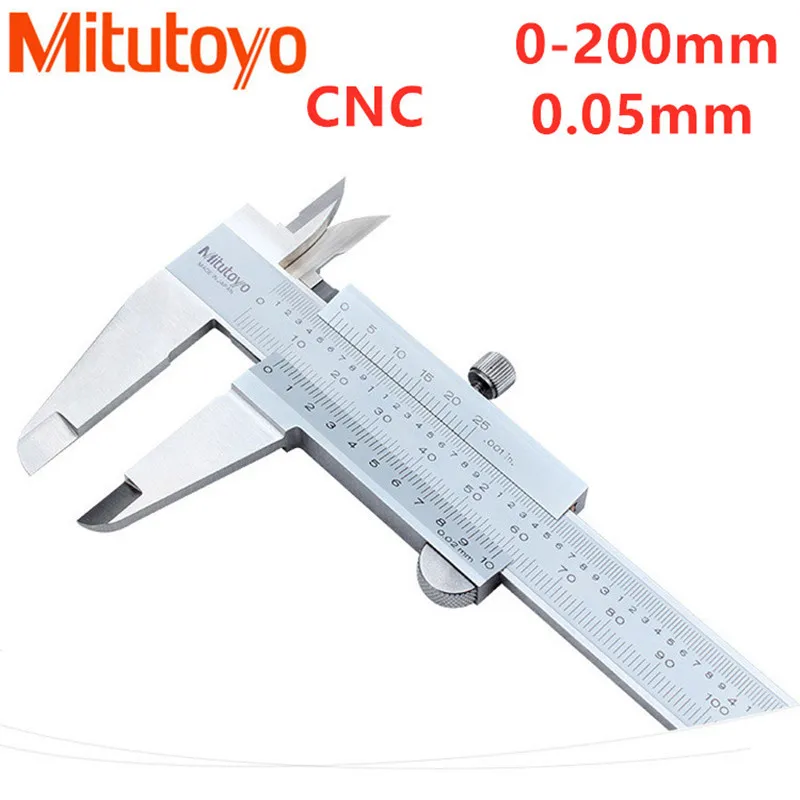 

Mitutoyo CNC Calipers Vernier Caliper 8" 0-200mm 0.05mm Precision Measuring Tools Stainless Steel Scale Caliper 1/128in 530-118