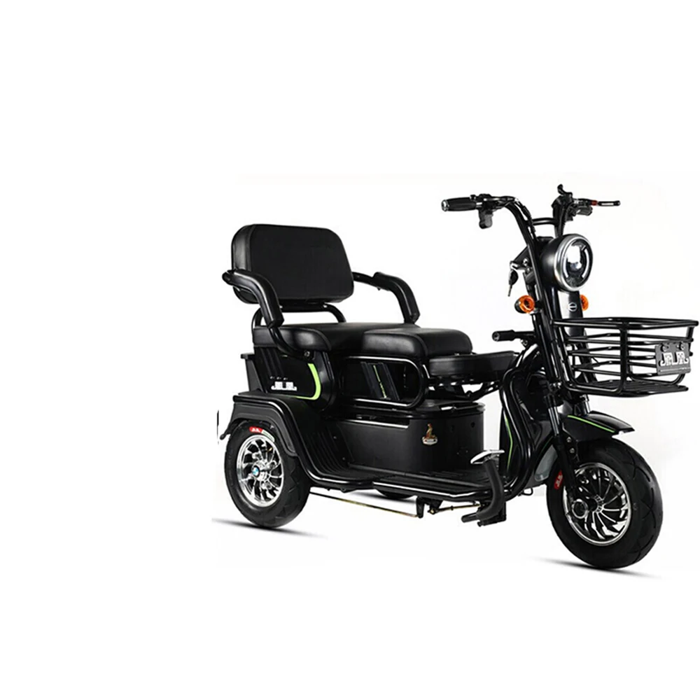 48В бесщеточный Электрический трехколесный велосипед бытовой маленький