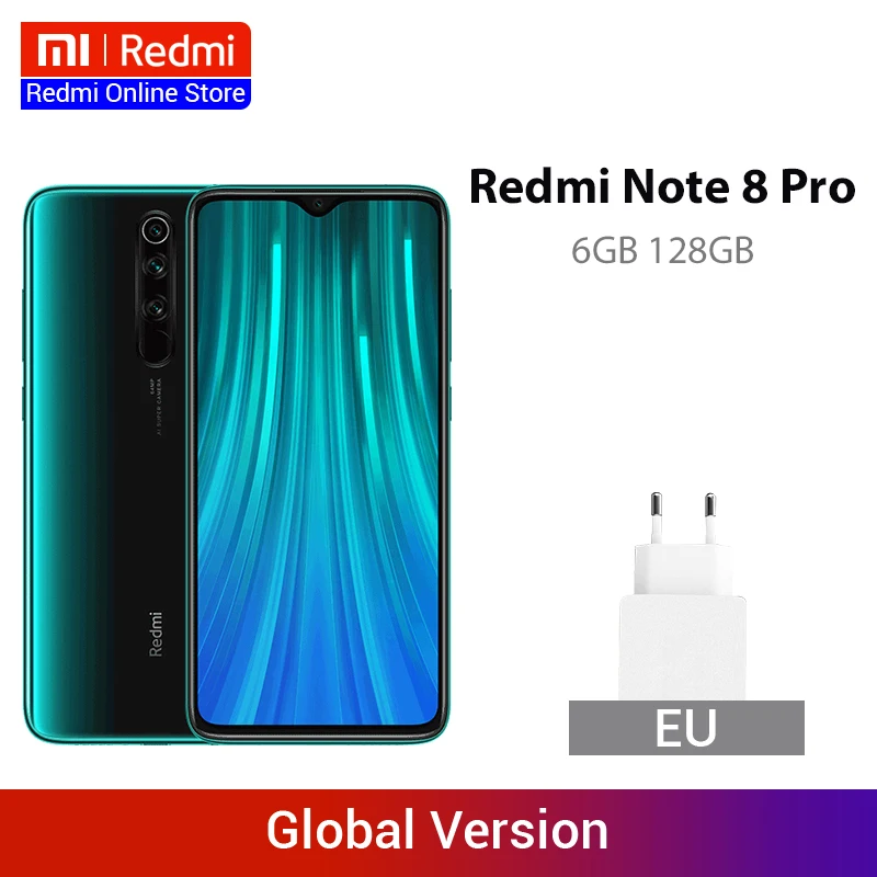 Xiaomi Redmi Note 8 Pro смартфон с 5 дюймовым дисплеем четырёхъядерным процессором MTK Helio G90T