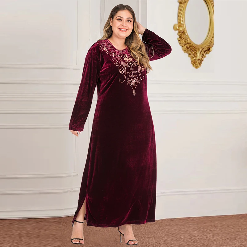 Новое мусульманское платье Дубай Турция большой размер Женская Арабская юбка