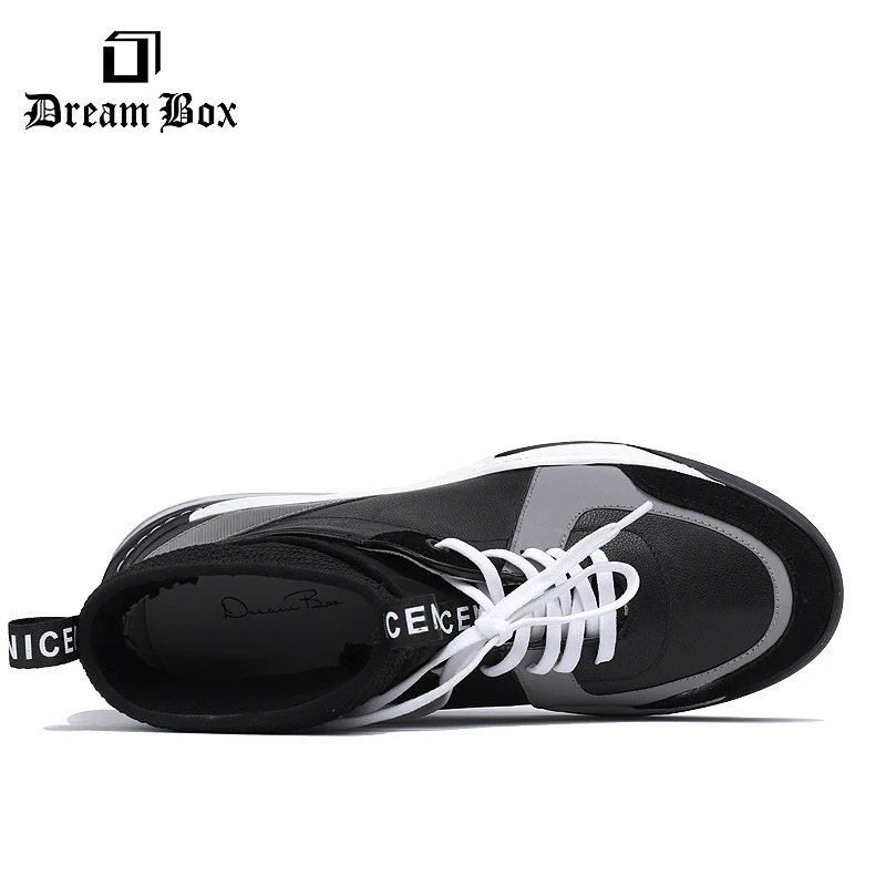 Мужские ботинки Яркая Цветная обувь с высоким верхом вязаные носки спортивная на