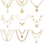 WUKALO старинных золотых Цвет монета с портретом подвес-ожерелье из окисленного жемчуга для женщин в богемном стиле с искусственным жемчугом длинное ожерелье ювелирные изделия